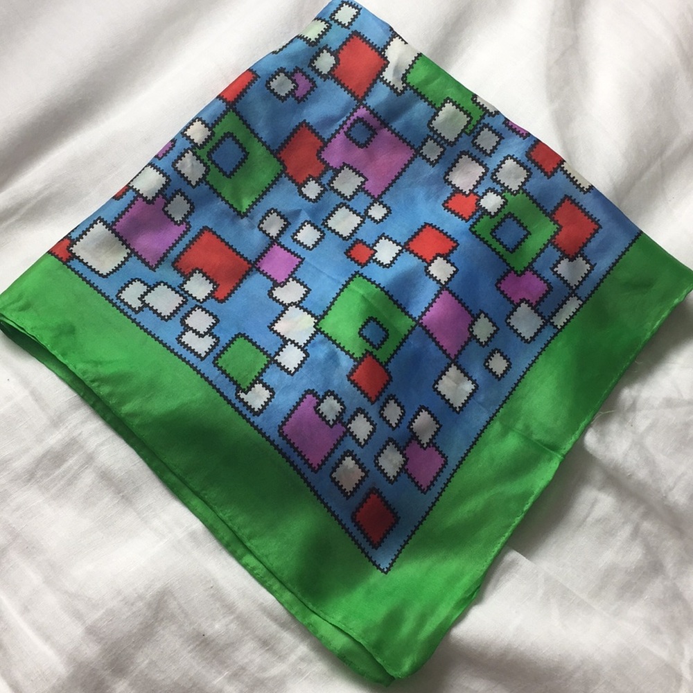 βSoldβ. Vintage 80βs Graphic COLOR BLOCKS Primary Colors - Picture 6 of 8